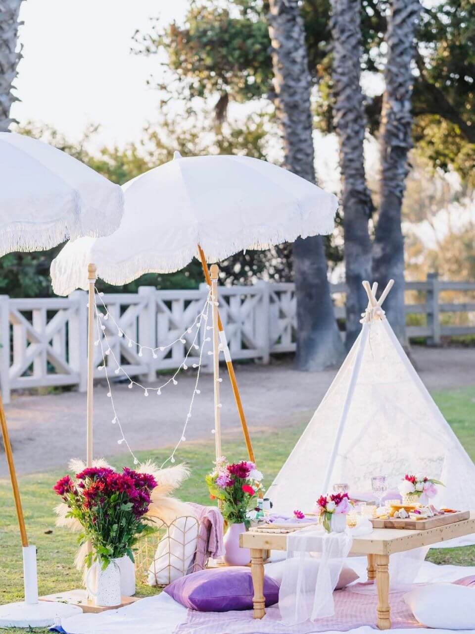 anniversary picnic setup services in Los Angeles 