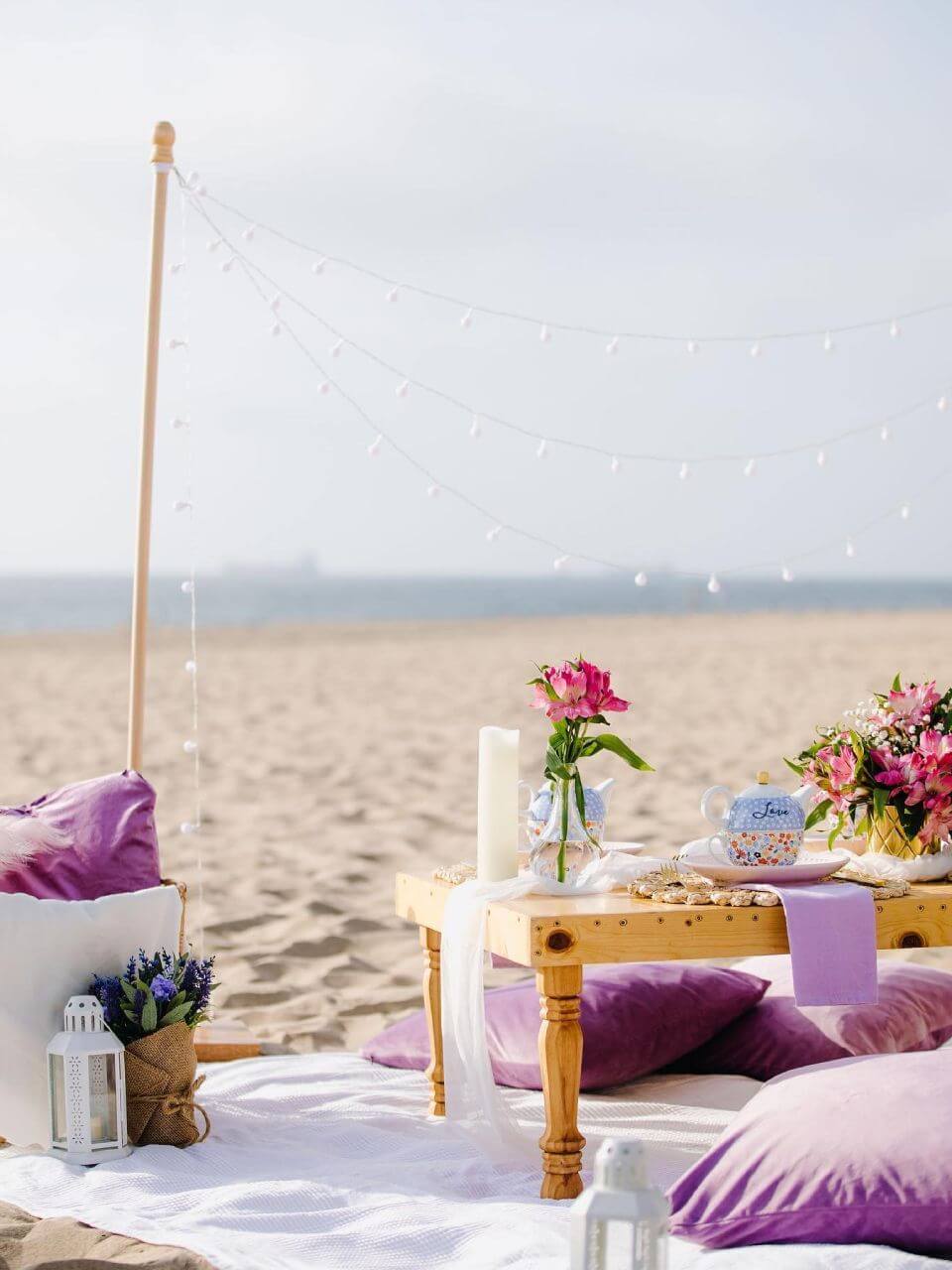 birthday picnic at the beach in Los Angeles 
