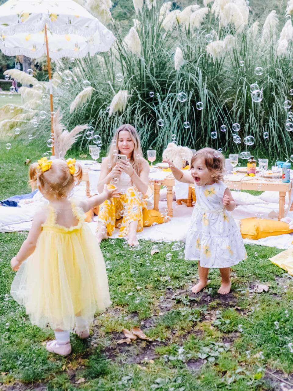 luxury pop - up kids birthday picnic in CA