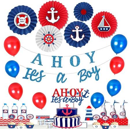 baby shower decorations for boy ahoy