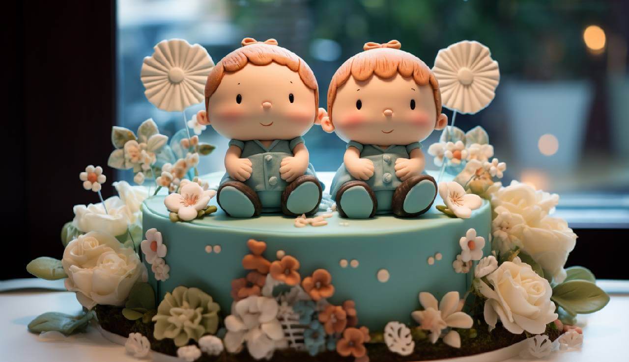 Twin Baby Shower Cake Ideas