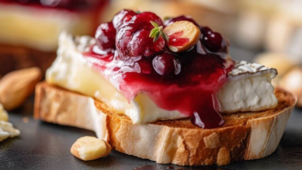 Cranberry and brie baguette