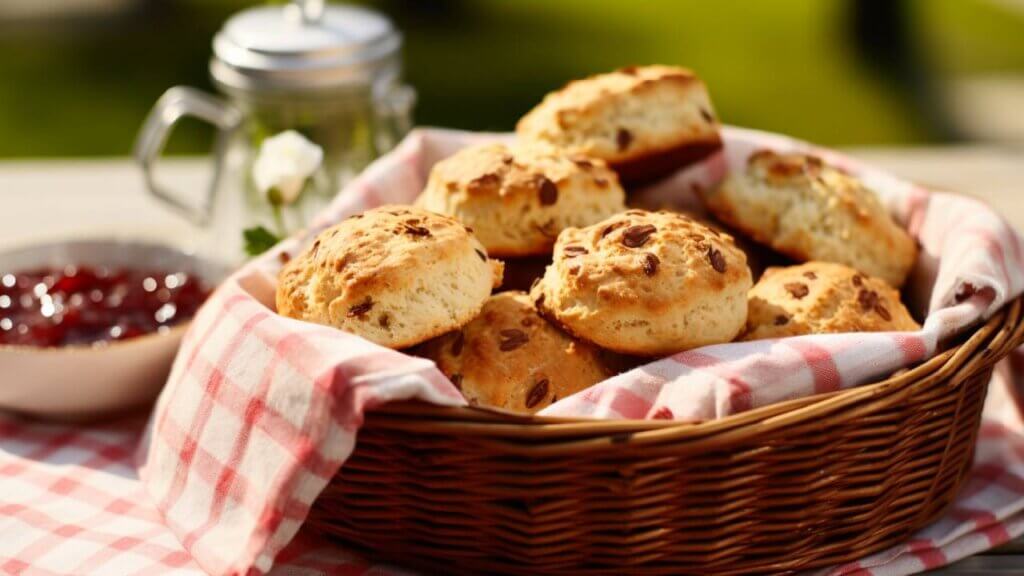 Mini scones for a picnic