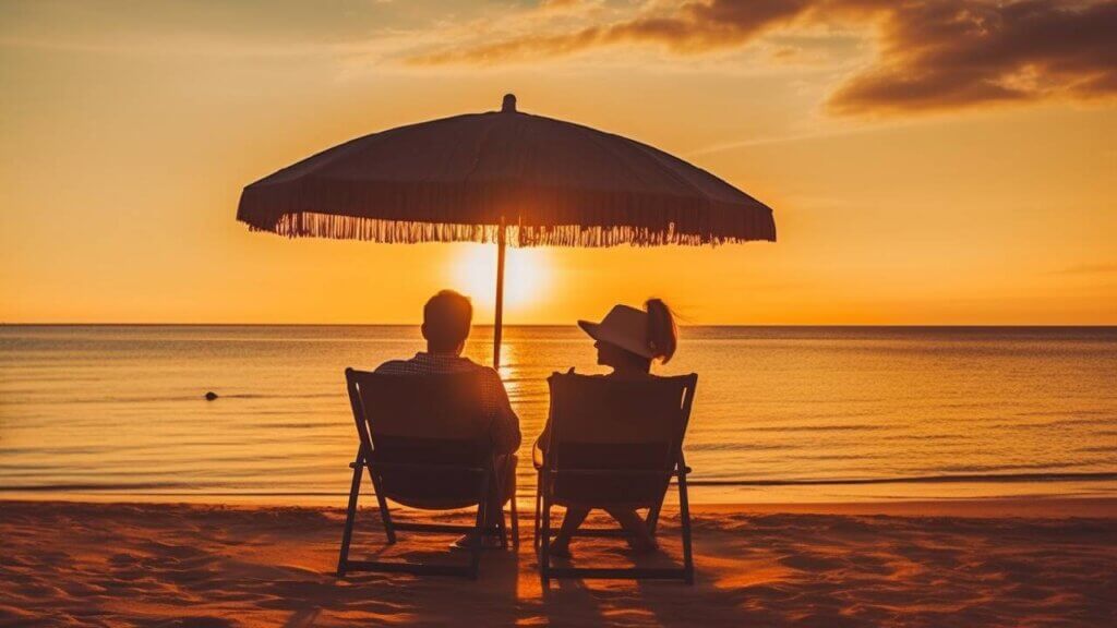 beach date at the sunset