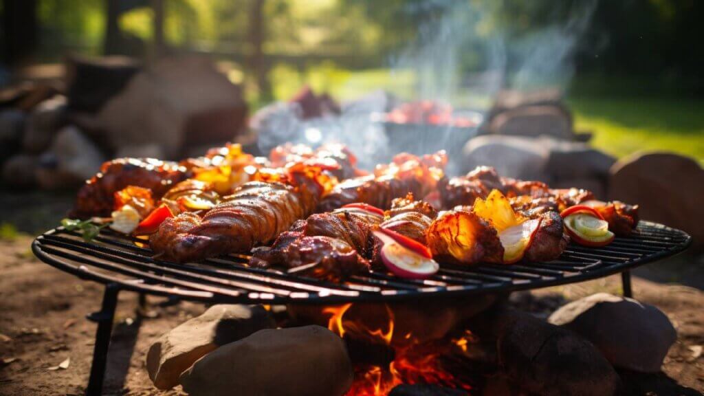 delicious bbq picnic food