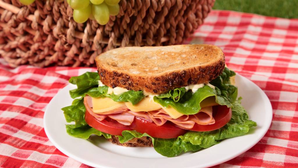 fresh picnic sandwich