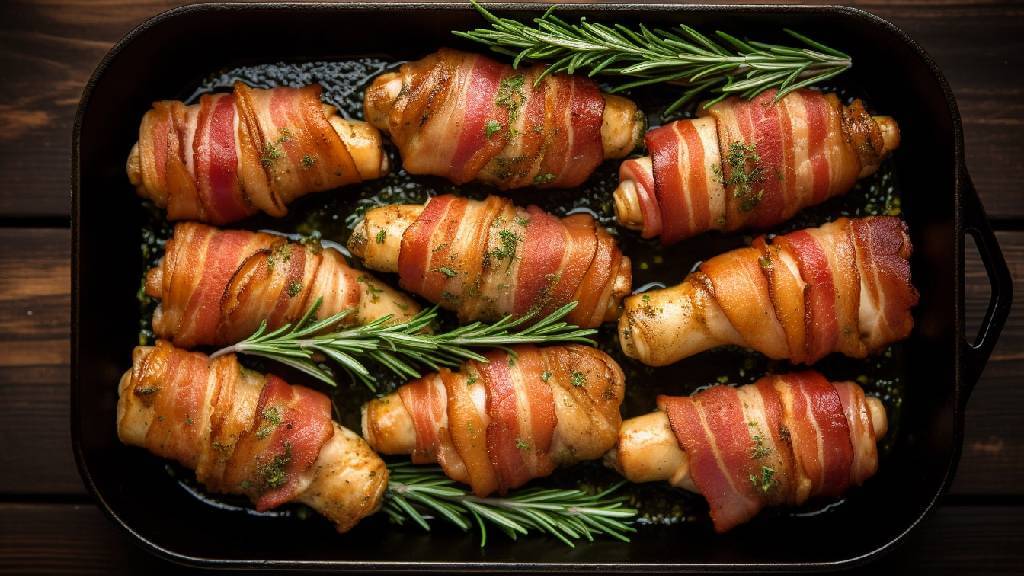 Chicken & bacon roll-ups