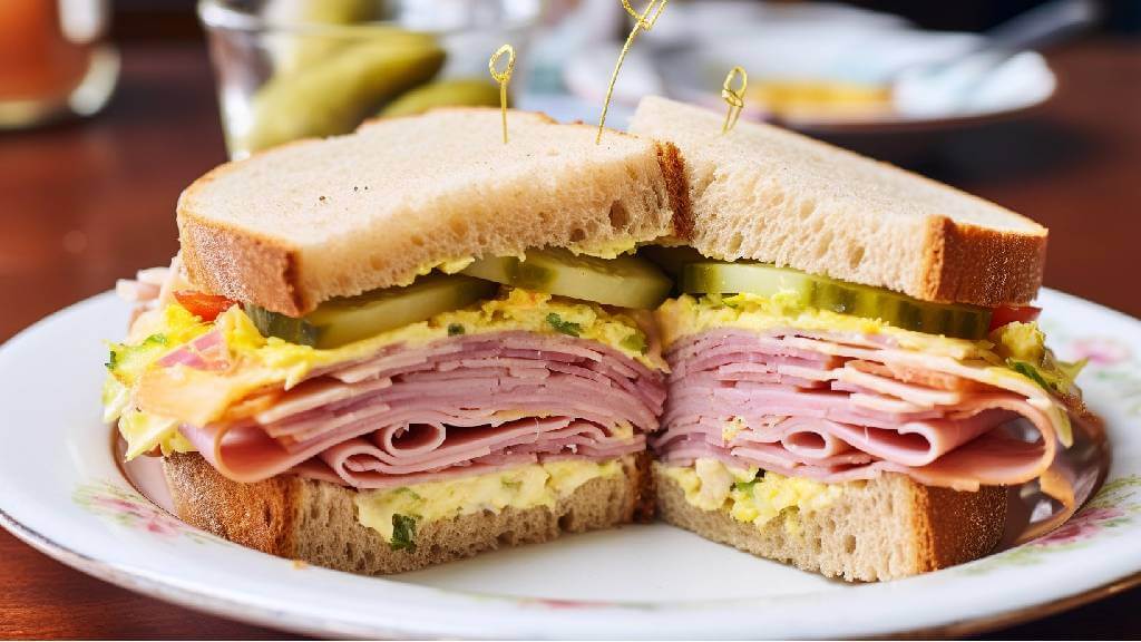 Ham and cheese muffuletta