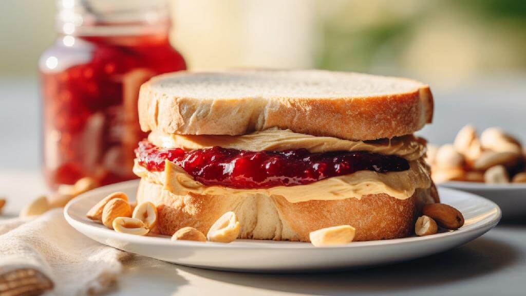 almond butter and jelly sandwiches
