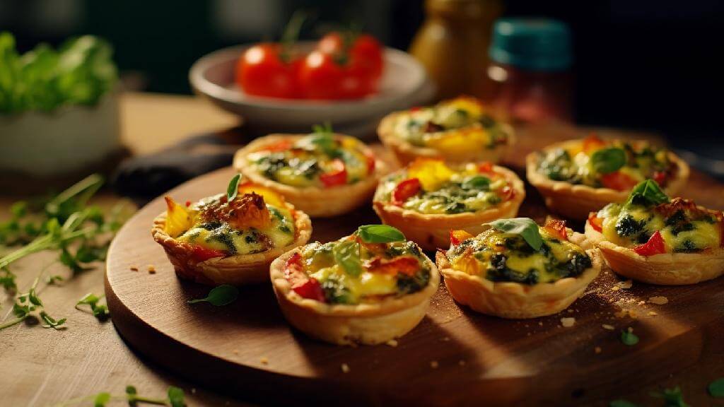 spinach and goat cheese mini quiches