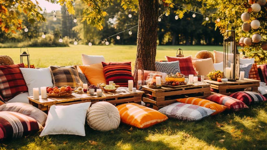 picnic decor for outdoor