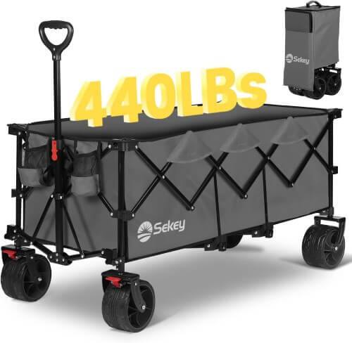 Best Foldable Beach Wagon Sekey 48
