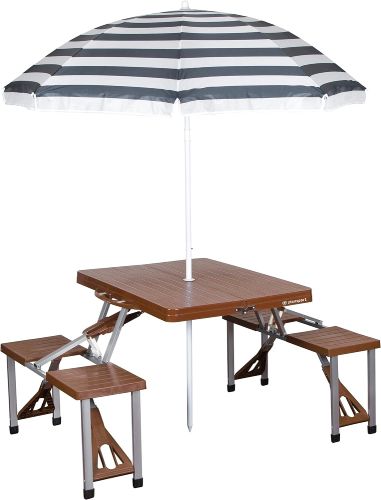 best picnic table with umbrella Stansport