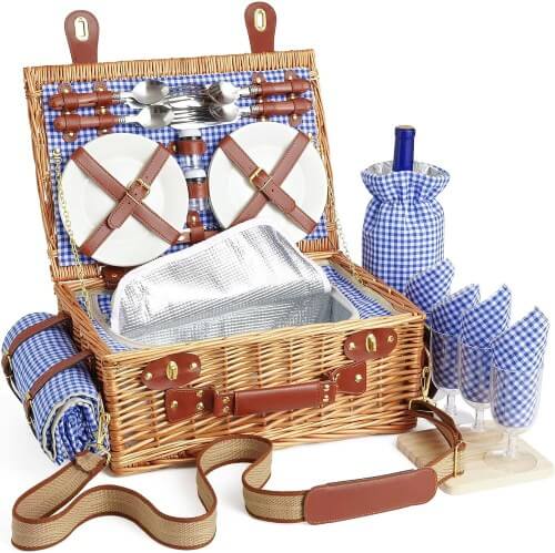 best picnic wine basket DHAEE