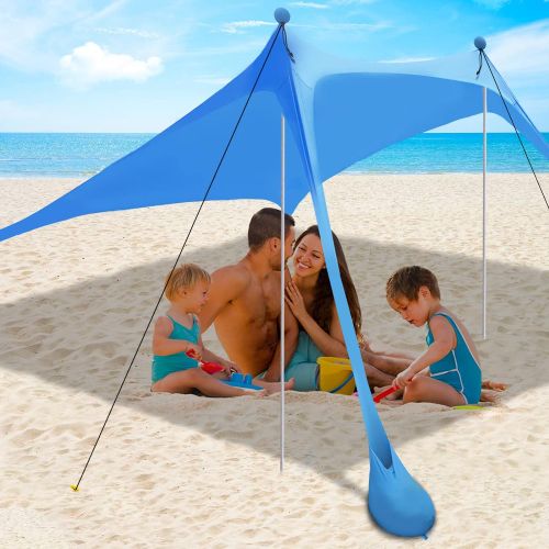 best small beach tent blue
