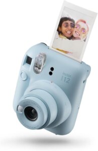 Polaroid camera blue