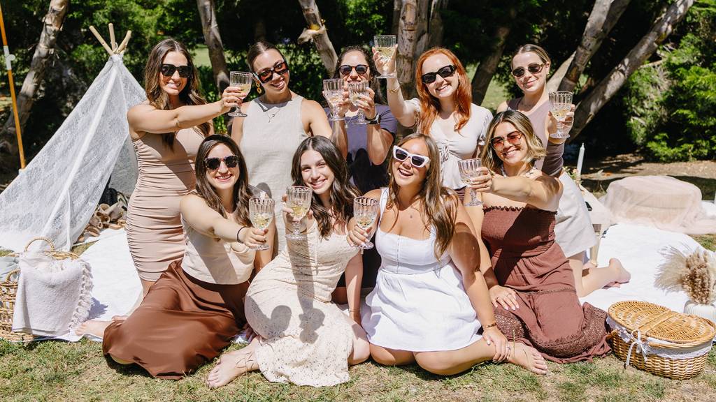 bachelorette boho picnic