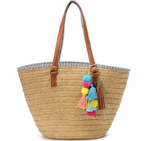 crochet mesh beach bag for women summer