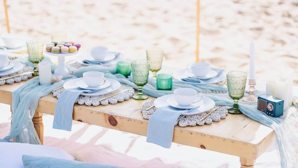 luxury pop-up picnic tea party