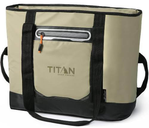 tote cooler bag with zipper