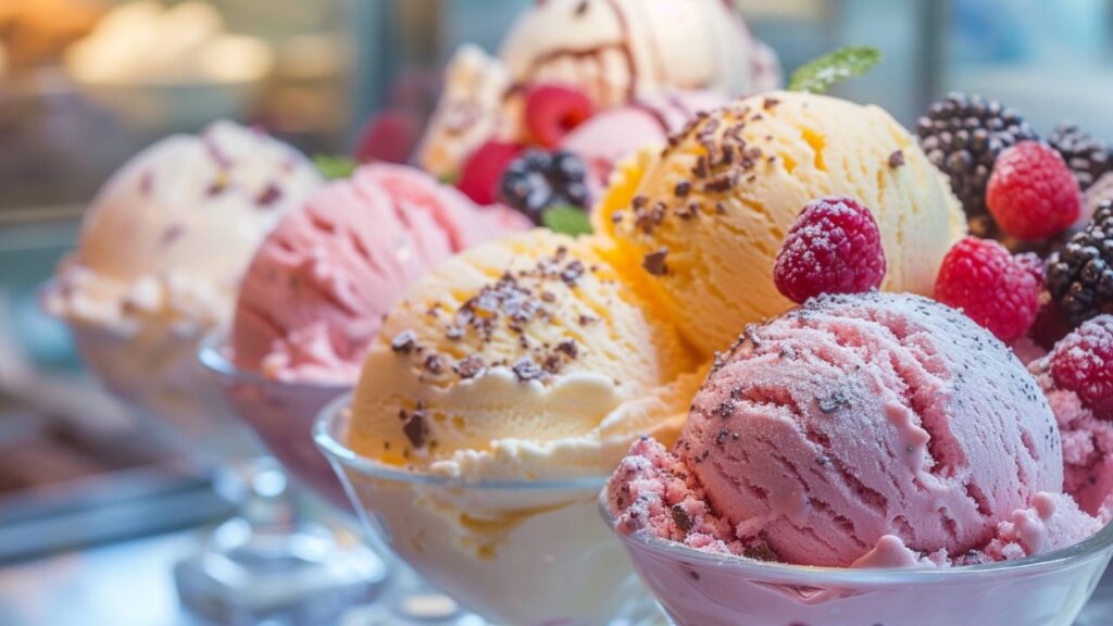 Ice cream sundae bar