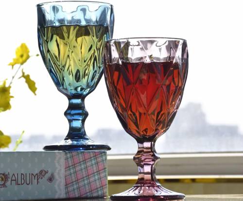 SOUJOY vintage wine glasses set