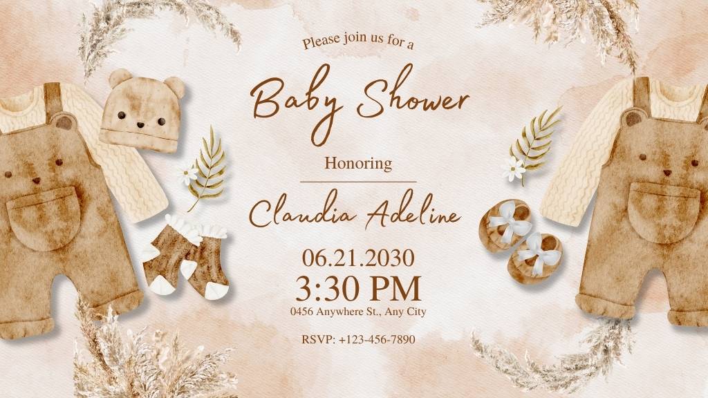 baby shower invitation card