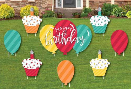 big dot of happiness cupcake and balloon set