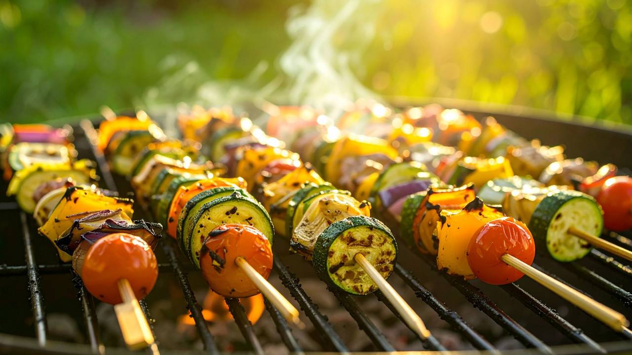 grilled vegetable skewers for picnic grilled vegetable skewers for picnic