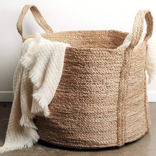 handmade woven storage basket