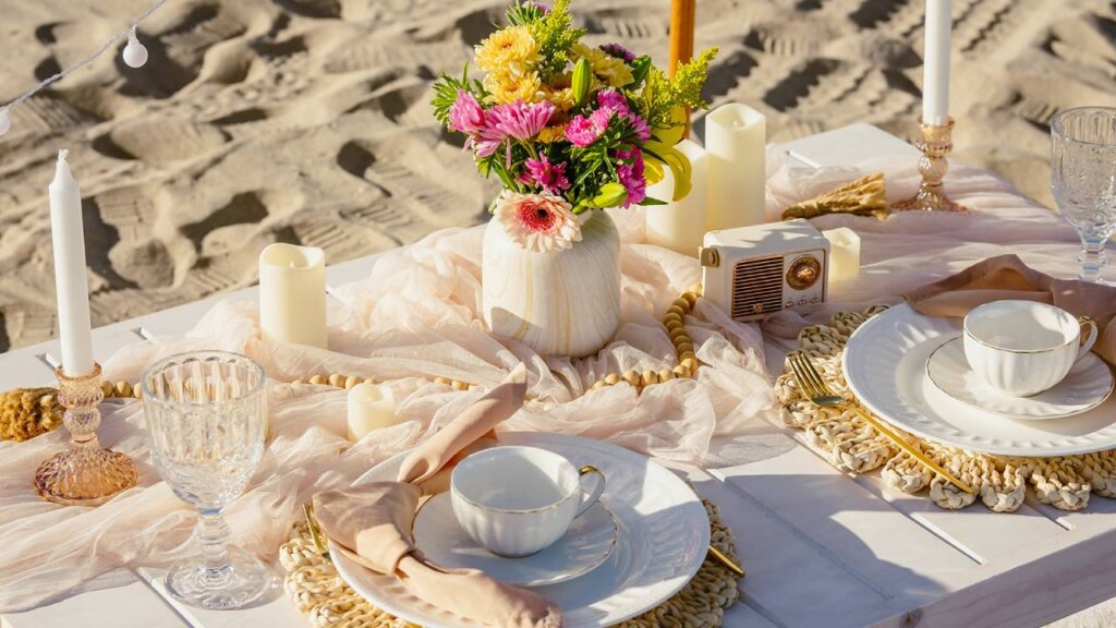 The boho tablescape