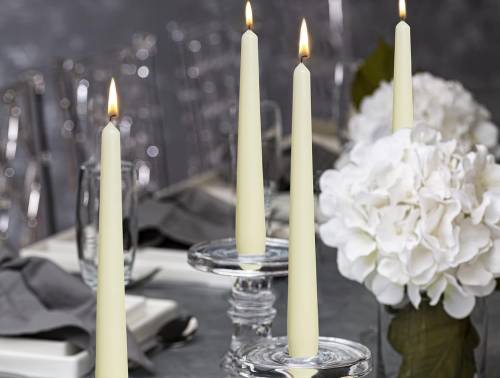 count ivory household taper candles