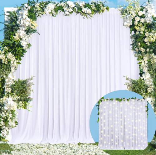 white backdrop curtain