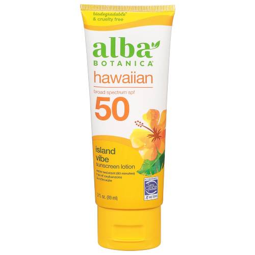 Alba botanica sunscreen lotion