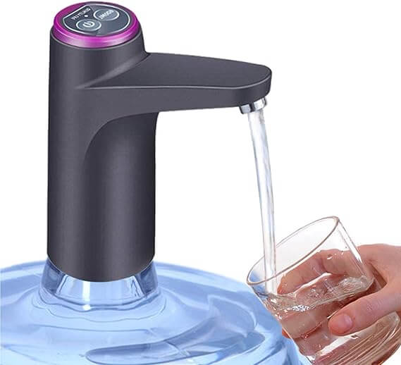 CozyBlue Portable Water Bottle Pump (Black)