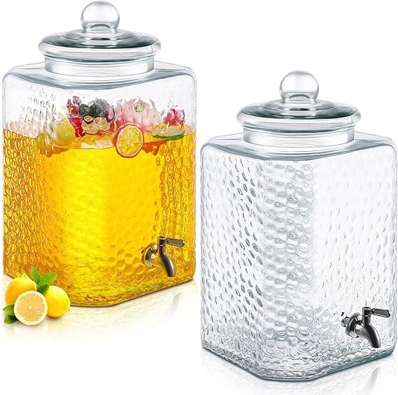 Tiangrid 5 Gallon Glass Beverage Dispenser Set