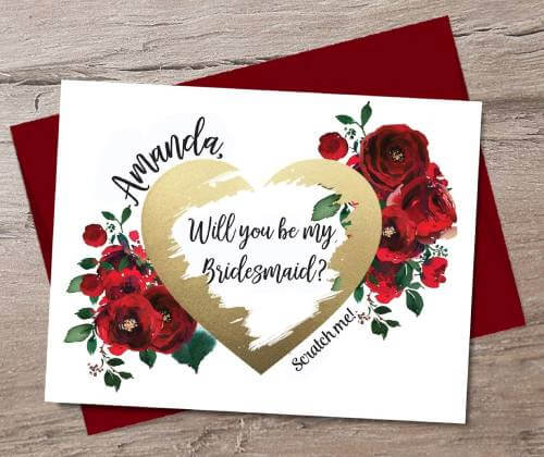 Bridesmaid proposal cards