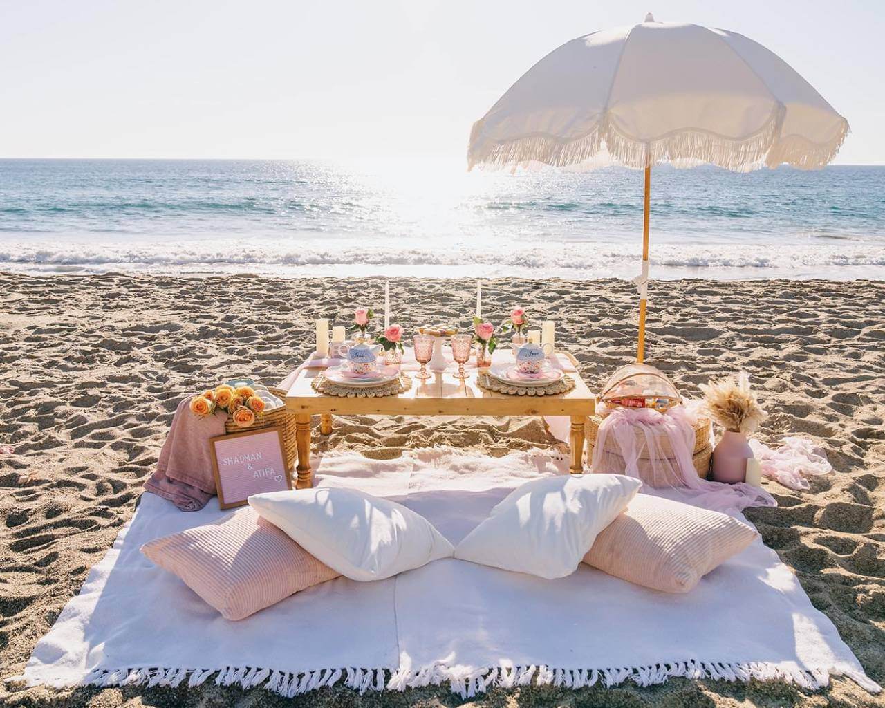 Santa Monica luxury pop-up picnic