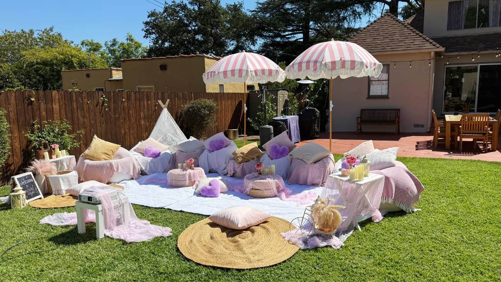 backyard sweet 16 lounge