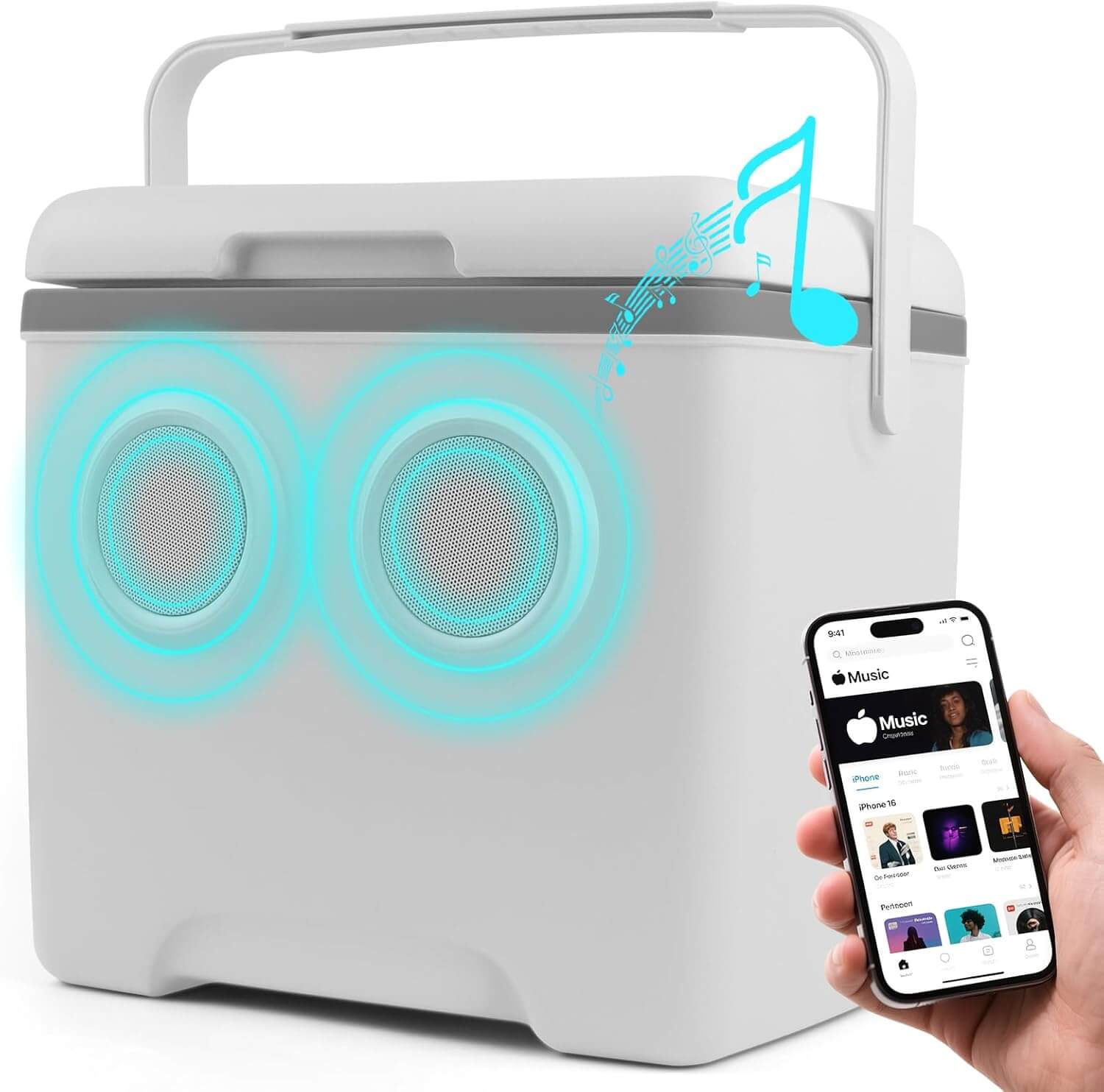 cooler with bluetooth speaker