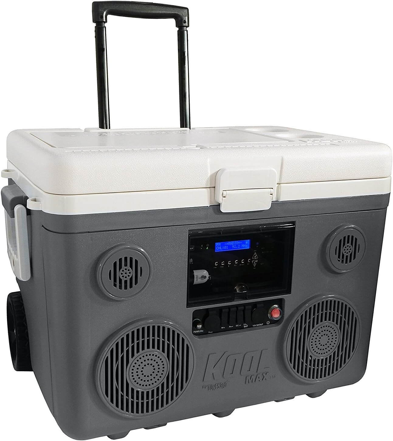 koolmaz cooler with bluetooth speaker