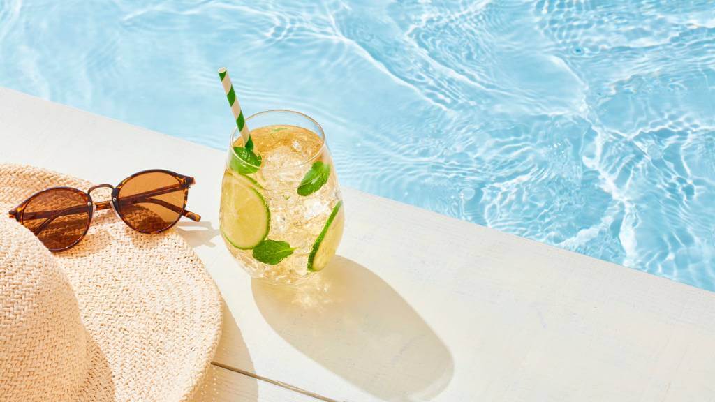 poolside birthday relaxation