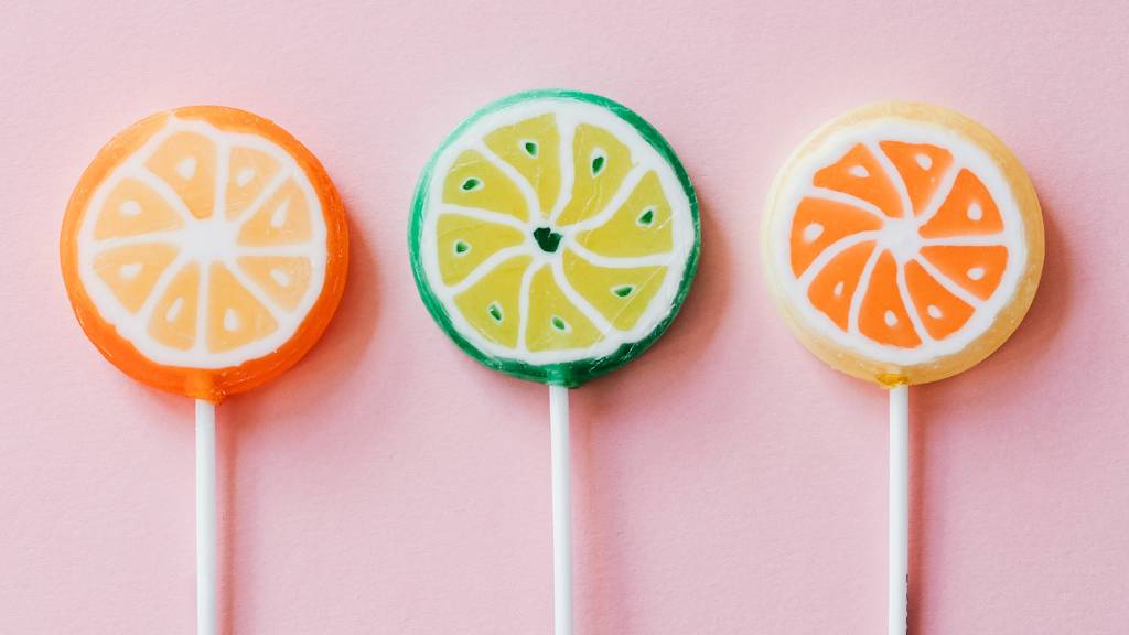 citrus lollipops