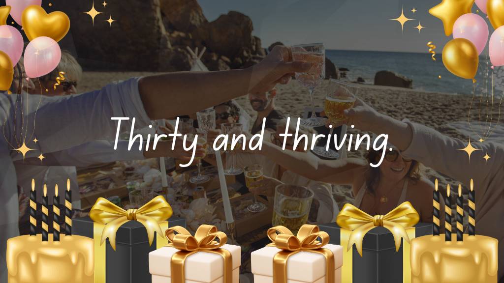 thirty and thriving quote