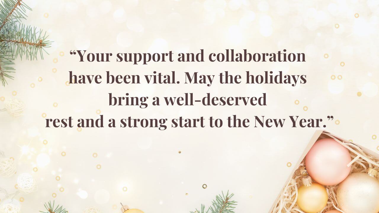 happy holidays greeting step forward