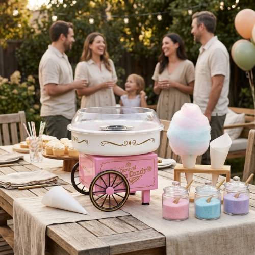 cotton candy machine at party