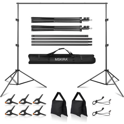 Backdrop Stands, MSKIRA Photo Backdrop Stand Kit 10ft X 7.5ft