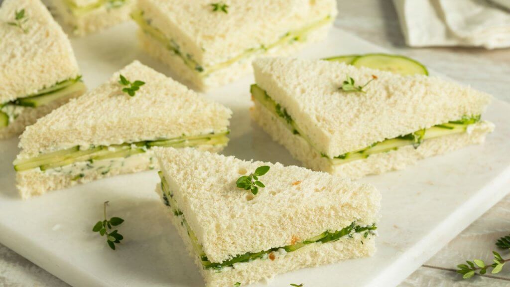 Cucumber Sandwiches with Herbed Butter