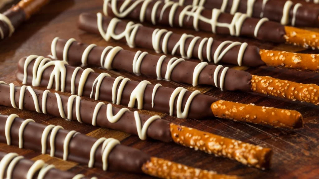 Chocolate-Dipped Pretzel Rods