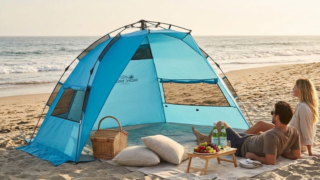 half tents for beach